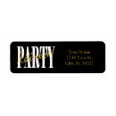 Search for retirement party return address labels Modern