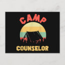 Search for counsellors postcards Summer camp