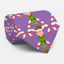 Search for christmas elf ties Candy cane