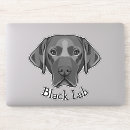 Search for labrador dog stickers Black lab