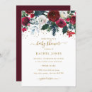 Search for red and gold baby shower invitations Watercolor