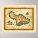 Search for map of maui art Hawaiian islands