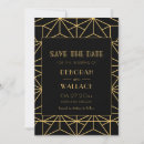 Search for art deco wedding save the dates Retro