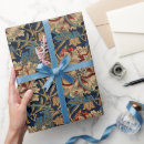 Search for red and blue wrapping paper William morris