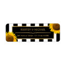 Search for sunflower birthday return address labels Elegant