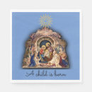 Search for christmas nativity napkins Blue