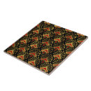 Search for black and gold patterned tiles Retro