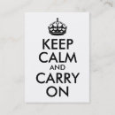 Search for keep calm business cards Saying