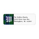 Search for tartan plaid return address labels Traditional