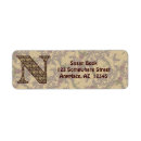 Search for letter n return address labels Initial
