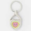 Search for cartoon hearts key rings Happy