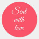 Search for love script stickers Red