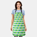 Search for diamond shape aprons Green