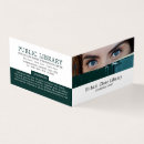 Search for library book business cards Books