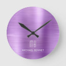 Search for metal clocks Monogrammed