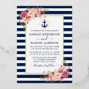 Search for boat wedding invitations Navy blue