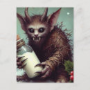 Search for vintage krampus postcards Horror