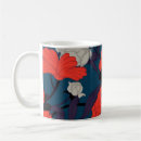 Search for blue floral pattern mugs Red