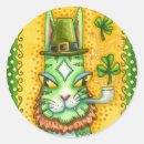 Search for leprechaun cat stickers Lucky