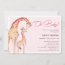 Search for giraffe baby girl shower invitations Safari