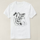 Search for tiger silhouette tshirts Black and white