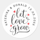 Search for succulent bridal shower stickers Let love grow