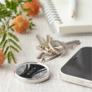 Search for floral damask key rings Black