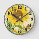 Search for sunflower kitchen clocks Garden