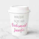 Search for pink paper cups Team bride