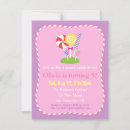 Search for lollipop birthday invitations Purple