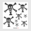 Search for pirate flags stickers Black