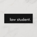 Search for student business cards Law