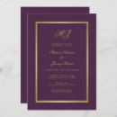 Search for gold purple engagement party invitations Plum