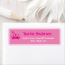 Search for doll return address labels Girly