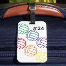 Search for volleyball luggage tags Blue