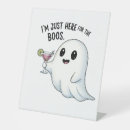 Search for funny halloween signs Boos and booze