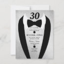 Search for bow tie birthday invitations Black