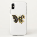 Search for golden butterfly iphone cases Black
