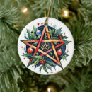 Search for winter solstice christmas tree decorations Pentacle