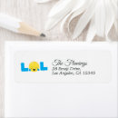Search for comical return address labels Cute