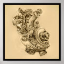 Search for mechanical heart art Vintage