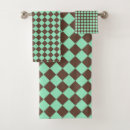 Search for brown and green bath towels Chequerboard