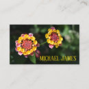 Search for flowering business cards Garden