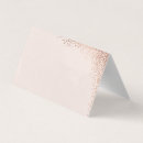 Search for gold foil place cards Blush pink