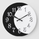 Search for black white large numbers clocks Numbered