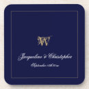 Search for monogram wedding coasters Bride and groom