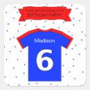 Search for 6th birthday party stickers Thank you