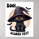 Search for vintage halloween cat posters Jack o lantern