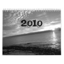 Search for 2010 calender calendars Black and white