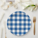 Search for blue gingham plates Check